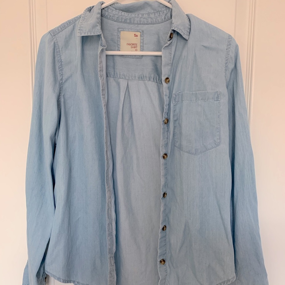 Denim xs womens cardigan